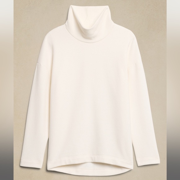 NWT Banana Republic White Ottoman Tunic Sweatshirt Size Small - Picture 4 of 7